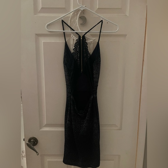 Sparkly Navy Blue Dress - Picture 2 of 3